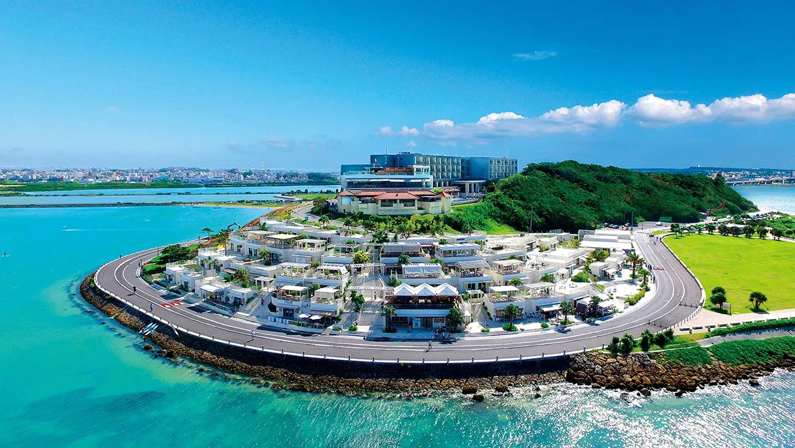 瀨長島Umikaji Terrace的鳥瞰美景